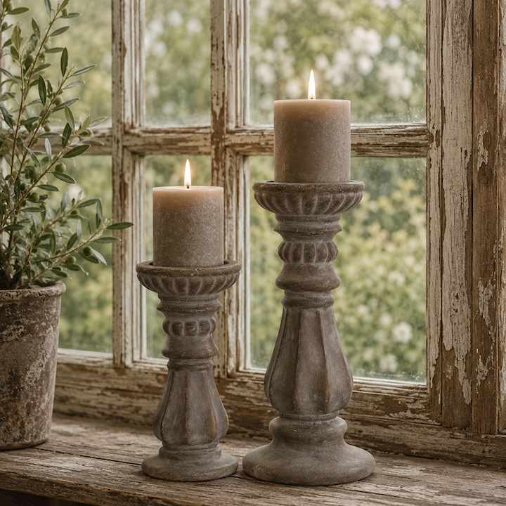 SIENA SMALL CANDLE STAND 12x12x21cm